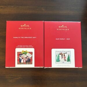 Hallmark Keepsake Family Photo Ornaments